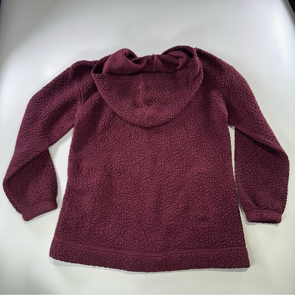 Koolaburra by UGG Sherpa Hoodie Cozy Quarter Zip Pullover Small - Picture 3 of 12